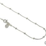 Cadena De Plata 925  Cola De Topo Con Esferas 2,0 Mm De Ancho