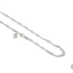 Cadena De Plata Singapur 55Cm Cierre Resorte 6,9Gr