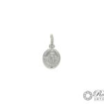 Dije De Plata 925 Virgen Maria Milagrosa Ovalado 0,6Gr