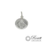 Dije De Plata Virgen Maria Milagrosa Redondo 0,9Gr