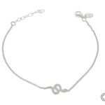 Pulsera De Plata 925 Rol On Dije Serpiente De 20 Mm De Ancho