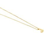 Cadena De Oro 18k Con Dije Letra.