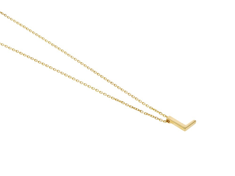 CUN66-01.jpg Cadena De Oro 18k Con Dije Letra. - Image 1