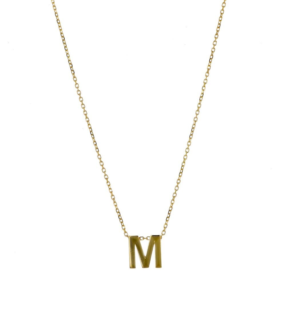 Cadena De Oro 18k Con Dije Letra.