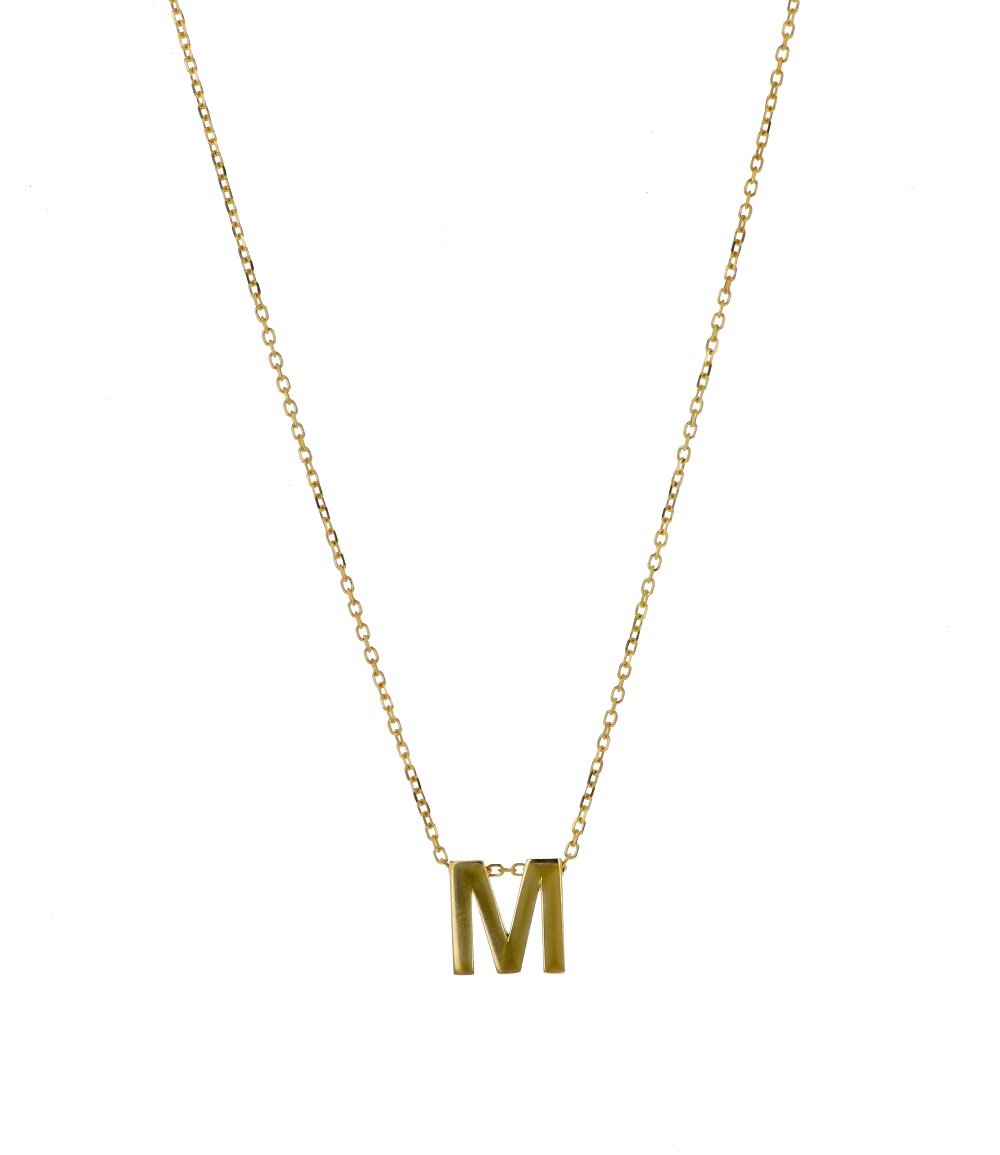 CUN67-01.jpg Cadena De Oro 18k Con Dije Letra. - Imagen 1
