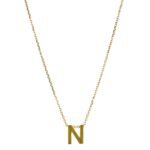 Cadena De Oro 18k Con Dije Letra.
