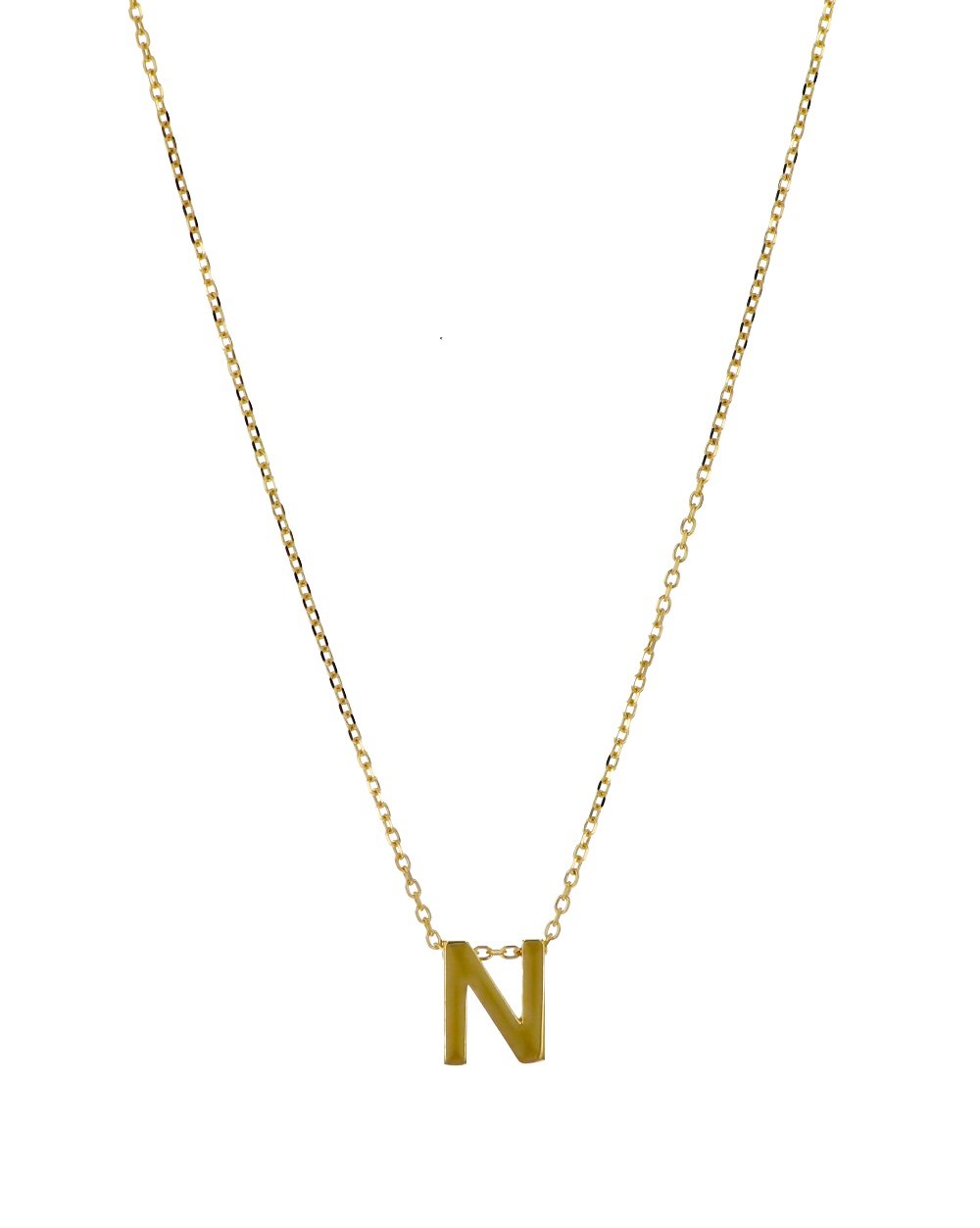 CUN68-01.jpg Cadena De Oro 18k Con Dije Letra. - Image 1