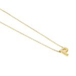 Cadena De Oro 18k Con Dije Letra.
