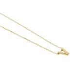 Cadena De Oro 18k Con Dije Letra.