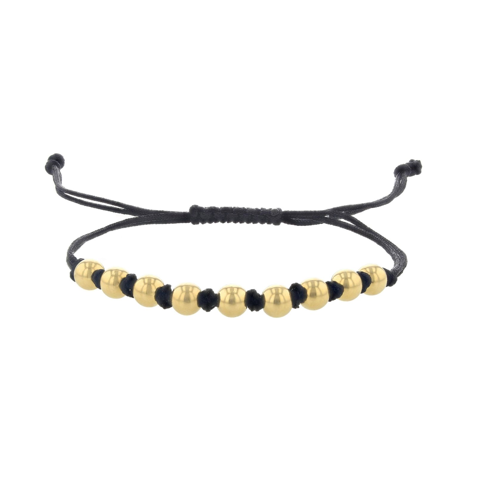 PT02JJ-02-scaled-1.jpg Pulsera Hilo Negro Con Esferas De Oro 18K - Largo - Imagen 1