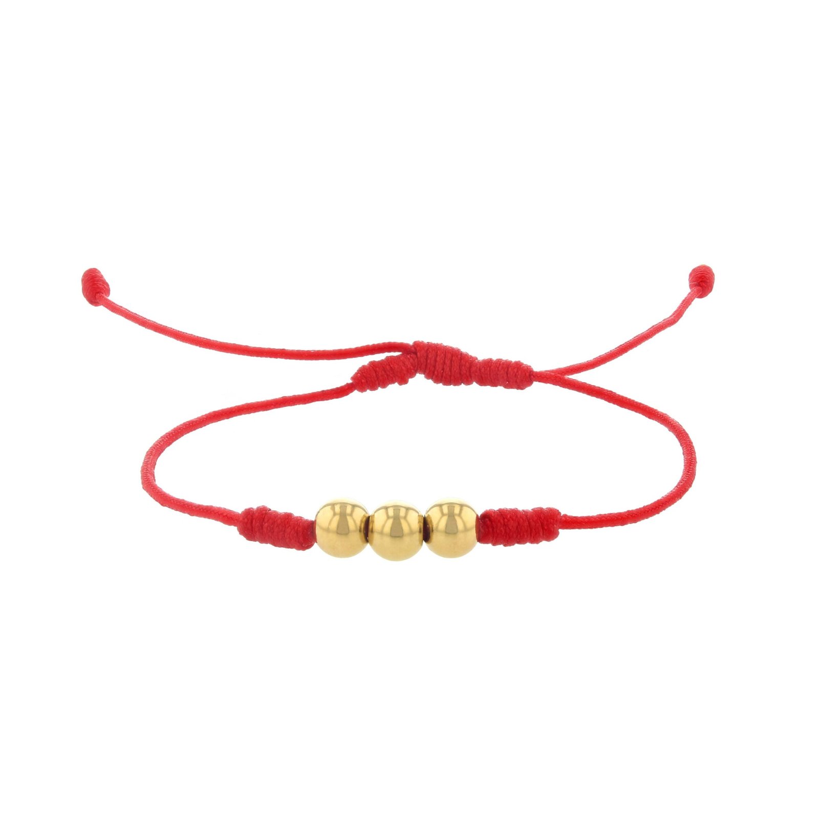 PT11JJ-02-scaled-1.jpg Pulsera Con Hilo Rojo Y Con Esferas De Oro 18K - Imagen 1
