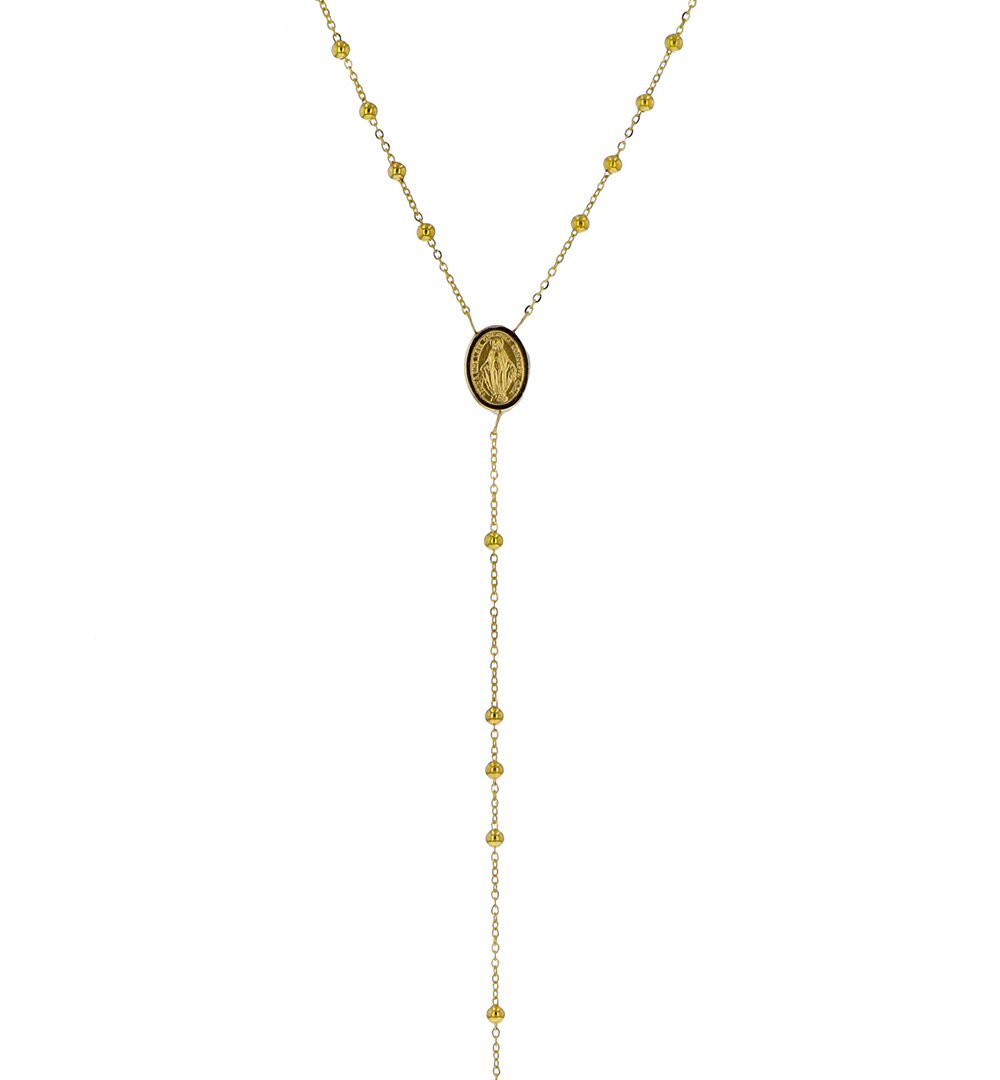 Camandula Oro 18K Ancho Largo Cmm Hasta La Union En V
