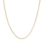 Cadena Tejido Hueco Oro 18K Ancho