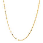 Cadena Tejido Cris Cross Oro 18K Ancho