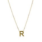 Cadena Tejido Eslabón Seguido Con Dije R Oro 18K Ancho1Mm