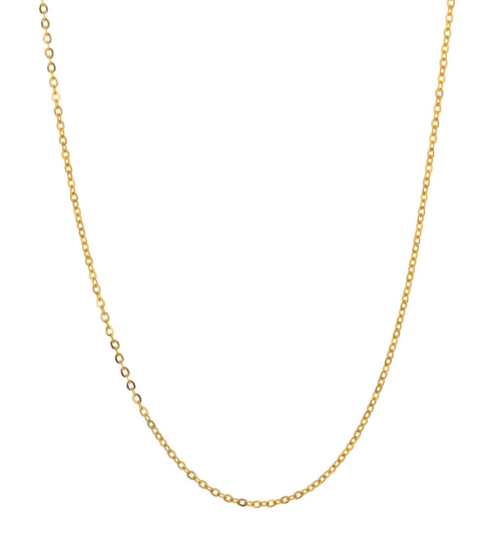 Cadena Tejido Eslabón Oro 18K Ancho