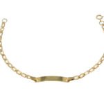 Pulsera Placa Eslabón Con Placa 18K