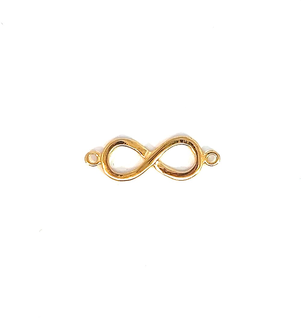 D70DF-02.jpg Herraje Infinito Para Pulsera Oro 18K - Imagen 1