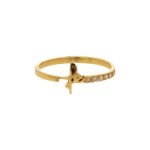 Anillo De Oro 18K Fé Cursiva