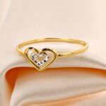 Anillo De Oro 18K Corazón