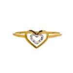 Anillo De Oro 18K Corazón - Imagen 2