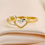 Anillo De Oro 18K Corazones