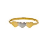 Anillo De Oro 18K Corazones - Image 2