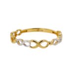 Anillo De Oro 18K Cintillo Infinitos - Image 2