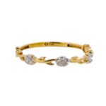 Anillo De Oro 18K Con Flores - Image 2