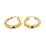 Aretes De Oro 18K Candongas - Imagen 2