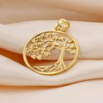 Dije De Oro 18K Árbol De La Vida