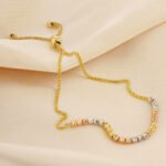 Pulsera De Oro 18K Con Esferas