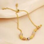Pulsera De Oro 18K Con Esferas