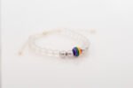Pulsera Oro Blanco 18K Con Piedra Multicolor - Imagen 3