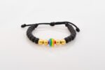 Pulsera Oro Blanco 18K Con Piedra Multicolor - Imagen 2
