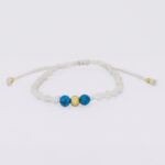 Pulsera Oro 18K Con Piedras Turqueza - Imagen 2
