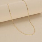 Cadena De Oro 18K Tejido Bismark. Ancho