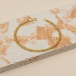 Pulsera De Oro Amarillo 18K Tejido Sedusa Hueca