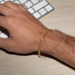 Pulsera De Oro Amarillo 18K Tejido Sedusa Hueca - Imagen 2