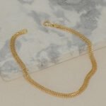 Pulsera De Oro Amarillo 18K Tejido Sedusa Hueca
