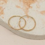 Candongas De Oro 18K- Ancho Frontal Mn-Ca017A