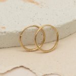 Candongas De Oro 18K- Ancho Frontal