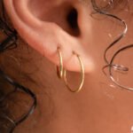 Candongas De Oro 18K- Ancho Frontal - Imagen 2