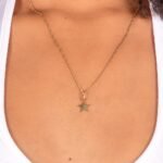 Dije De Oro 18K Estrella- Ancho Frontal Mn-Vzad061