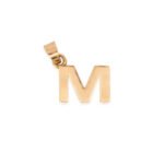 Dije De Oro 18K Letra M. Ancho - Image 2