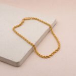 Pulsera De Oro 18K Lazo. Ancho
