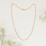 Cadena De Oro Rosado 18K- Ancho Frontal