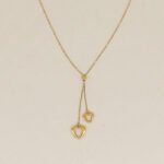 Gargantilla De Oro 18K Corazones- Ancho Frontal