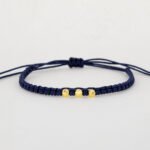 Pulsera Oro 18K Con Esferas Diamantadas
