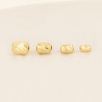 Cilindro De Oro 18K Diseño Diamantado Para Pulsera De Hilo - Imagen 2